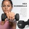 Wecare Fitness Neoprene Coated 10 Lbs Dumbbells for Non-Slip Grip, Set of Two, Black, 2PK WC-2P-10LB-BK - alternate 9